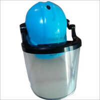 Blue-black-transparent Polycarbonate Face Shield Helmet