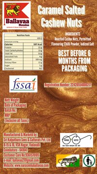 Caramal Salted Cashew Nuts