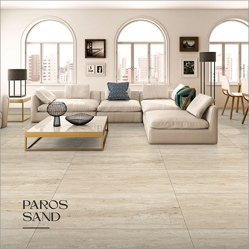 Paros Sand 18-502 Glazed Vitrified Tiles - Size: Customized