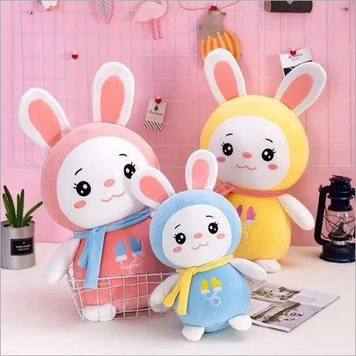 Multicolor Ribbion Rabbite Soft Toy