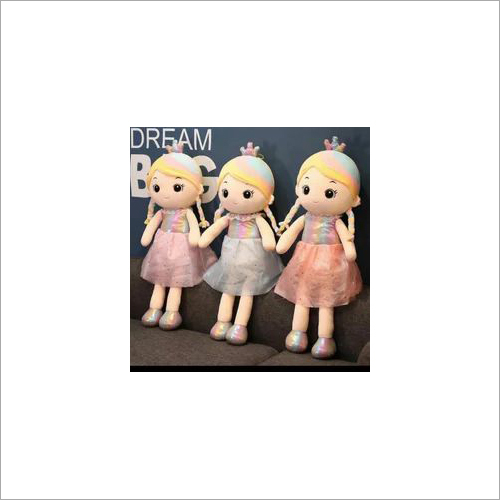 Rainbow Doll - Plush Fabric, 3 to 6 Years Old, Yellow | Soft, Colorful, Cuddly Companion for Imaginative Play and Storytelling