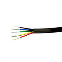 5 Core Cctv Flat Elevator Cable - Grade A1 Copper Conductor, 100m Length, Black Pvc Sheath, Ideal For Dome, Bullet, & Box Cameras | Heat Resistant, Non Armoured, Flexible Design