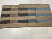 Jute Durries - Handwoven Beige Floor Covering | Variable Dimensions, Rustic Home Decor, Thickness 5-10 Mm, Weight 1-3 Kg