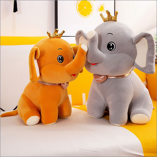 Different Available Crown Elephant Soft Toys