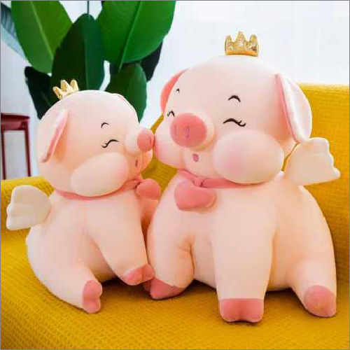 Pink Crown Pig Soft Toys