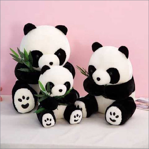 White Leaf Panda Soft Toys