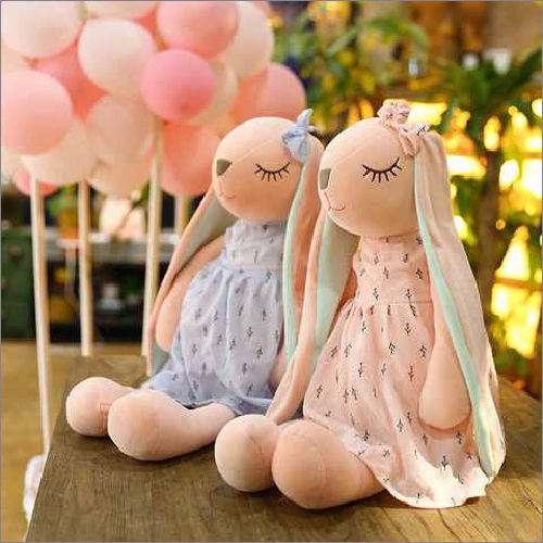 Pink Long Ear Bunny Soft Toys