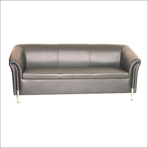 3 Seater Grey Silver Office Sofa