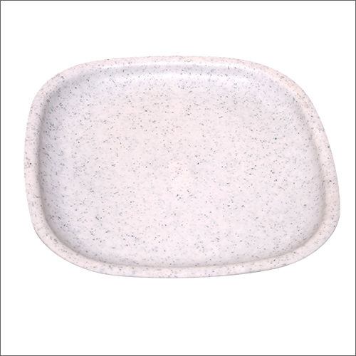 White 11 Inch Square Full Plate