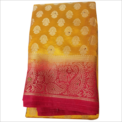 Different Available Banarasi Blend Leheriya Silk Saree