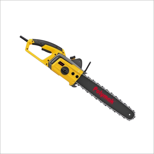 PM16ECS Electric Chainsaw - Metal and Plastic Construction | Yellow and Black Color Scheme, Powerful Electric Power Source