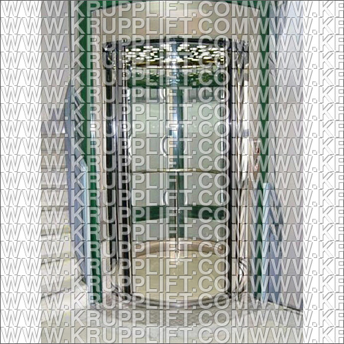 Polycarbonate Capsule Lift - Stainless Steel, Remote Controlled Scissor Mechanism | Passenger Elevators for Residential and Building Use, Safety Sensor Equipped