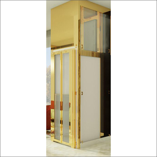 Stainless Steel Golden Frame Glass Lift