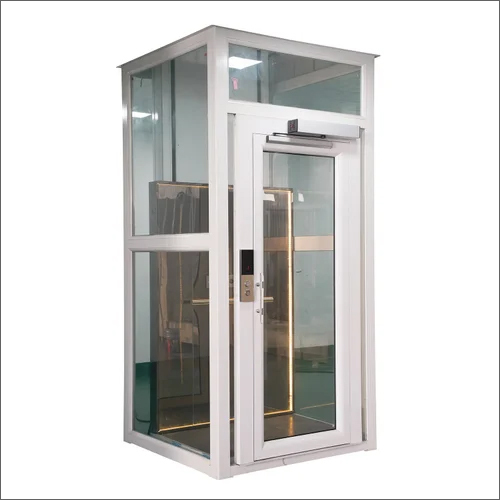 Hydraulic Home Elevator - 220V Voltage, Maximum Capacity of 6 Persons | Stainless Steel Finish, Automatic Door Style, Safety Sensor Equipped