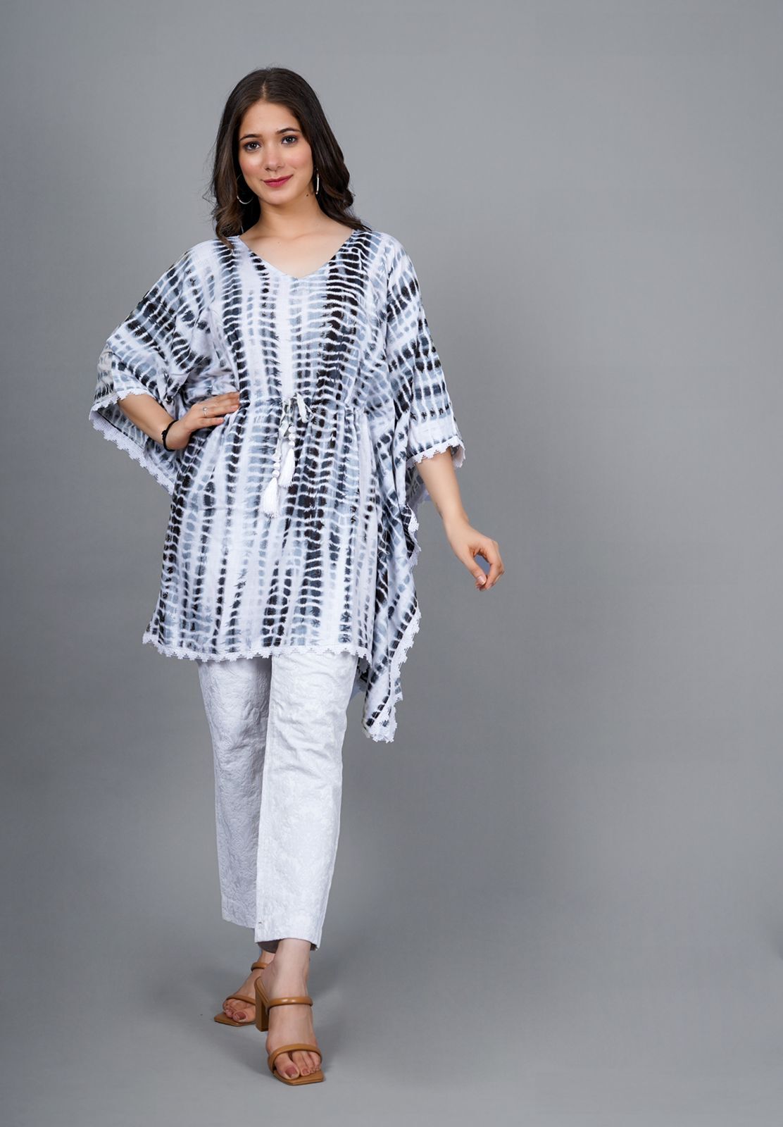 Short Printed Designer Kaftan