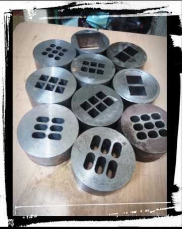 Camphor Tablets Making Die Mold - Color: Silver