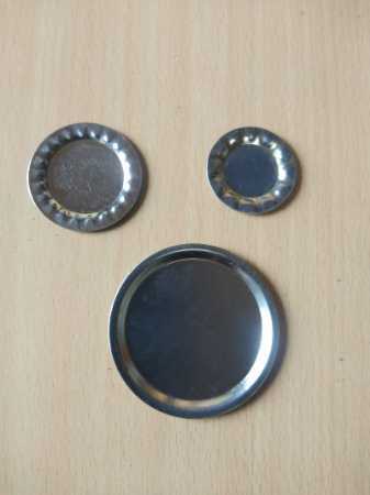 Cup Sambrani Dhoop And Stick Dhoop Stands Plates - Color: Silver