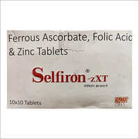 Ferrous Ascorbate Folic Acid And Zinc Tablets - 10 X 10 Pieces | Iron Deficiency Treatment, Supports Red Blood Cell Formation, Suitable For All