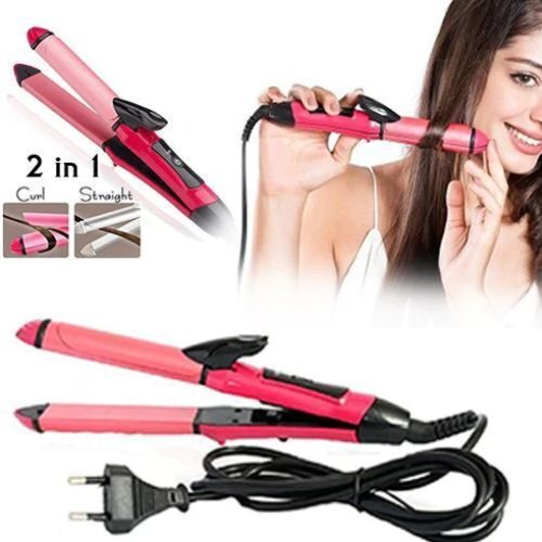 Hair Straightener And Curler Machine