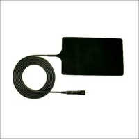 Reusable Silicone Patient Plate - Rectangular Design, Matte Black Color, Ideal For Hospital Use