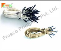 Brown and White Twisted Paper Rope with Black T-End