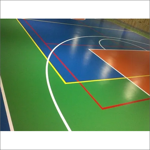 Non-Slip Synthetic Basketball Court