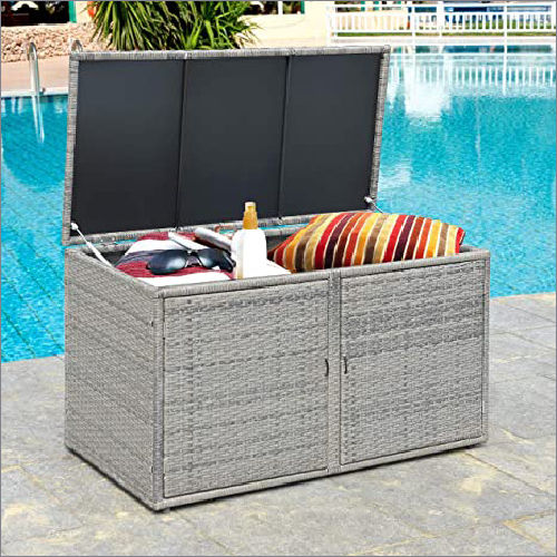 Outdoor Wicker Storage Deck Box