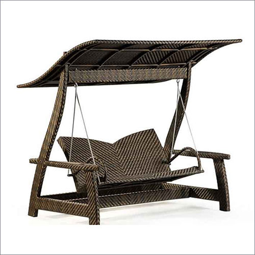 Two Seater Wicker Garden Swing