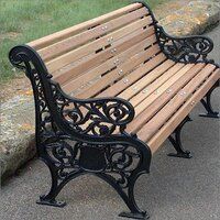 Cast Iron Garden Bench With Backrest