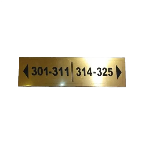 Golden Insert Door Name Plate