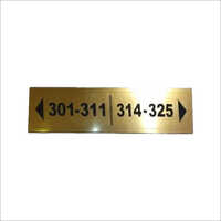 Golden Insert Door Name Plate