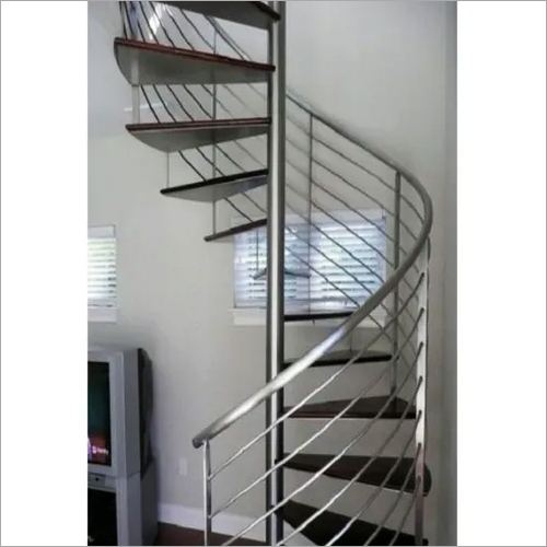 Stainless Steel Indoor Spiral Staircase