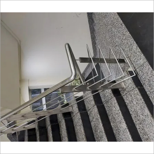 Stainless Steel Railing - Silver Finish, Rot Proof Design | Durable Stainless Steel Material