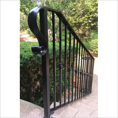 Black Stainless Steel Outdoor Staircase Railing