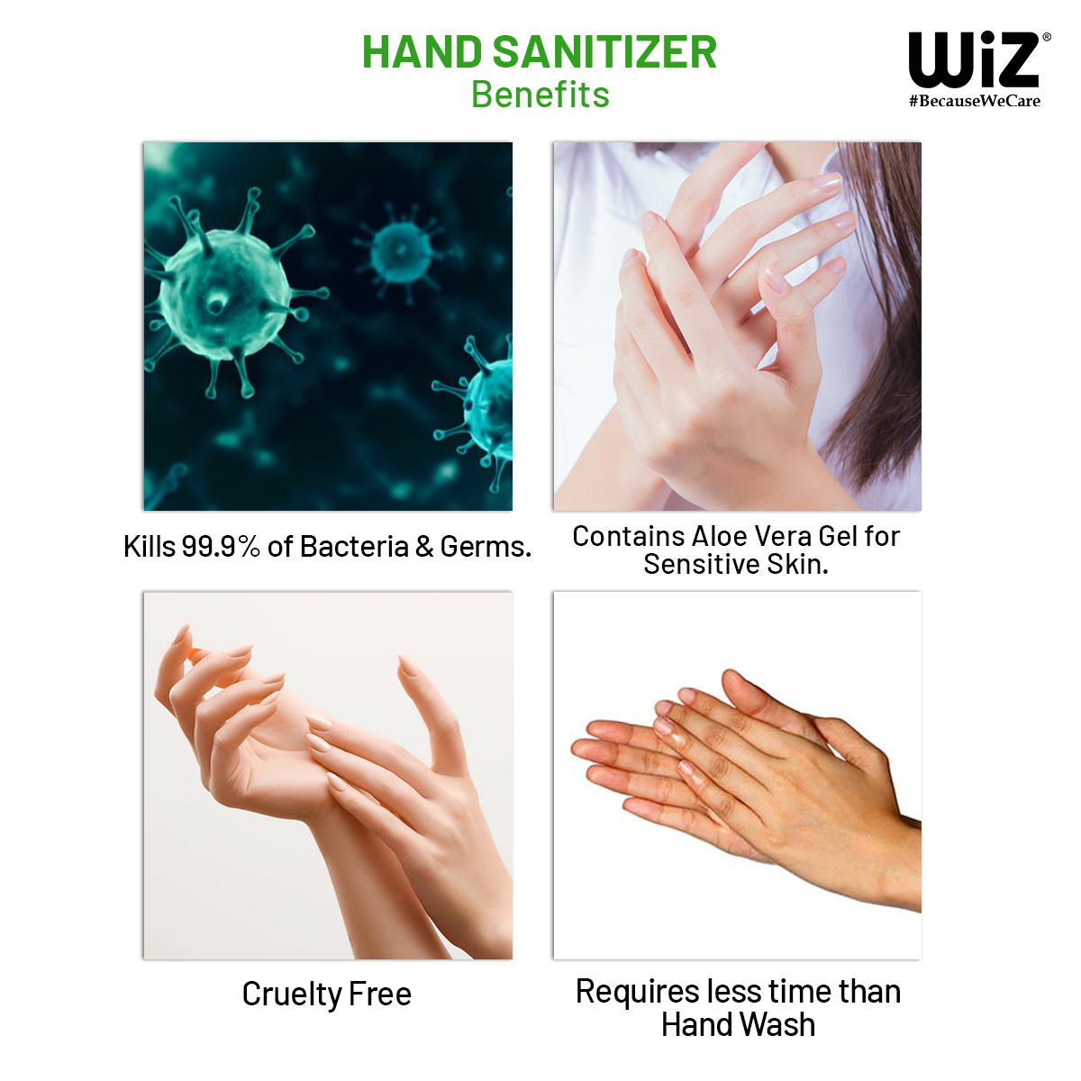WiZ Alcohol Based Hand Sanitizer Gel 30ml