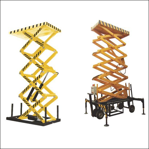 Electric Hydraulic Scissor Lift - New Yellow | 50% Advance Payment Durable Easy to Operate Low Power Consumption Strong