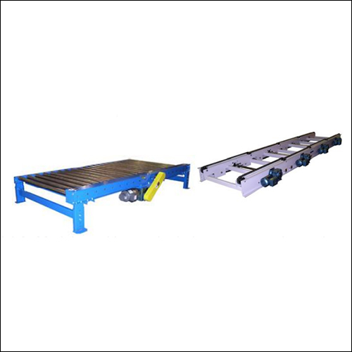 Chain Roller Conveyor - Hydraulic Power Source, Gray Color | Durable, Easy to Operate, Strong, Power Efficient