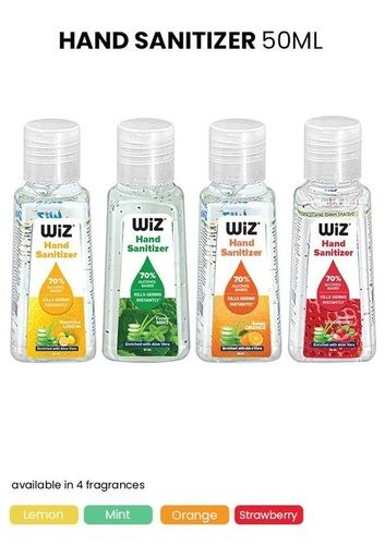 Wiz  Alcohol Based Hand Sanitizer Gel - 50Ml Age Group: Adults