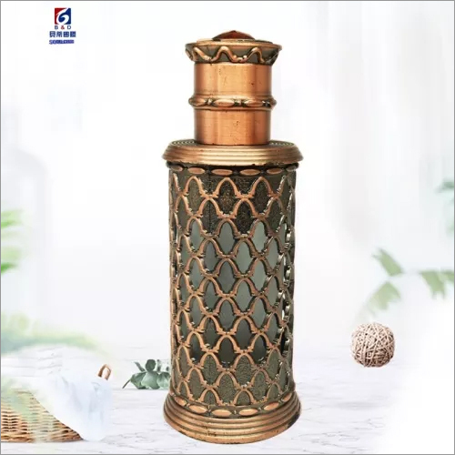 12 ML Hollow Carved Metal Perfume Bottle