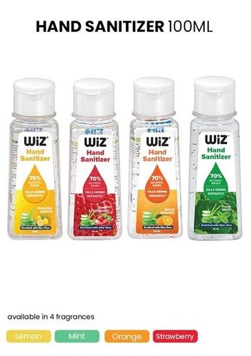 Wiz Alcohol Based Hand Sanitizer Gel - 100ml Age Group: Suitable For All Ages