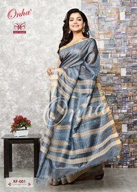 Ghicha Tussar Silk Traditional Design Saree