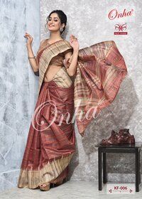 Ghicha Tussar Silk Traditional Design Saree