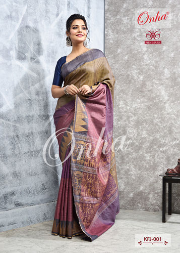 Designer Tussar Silk Saree