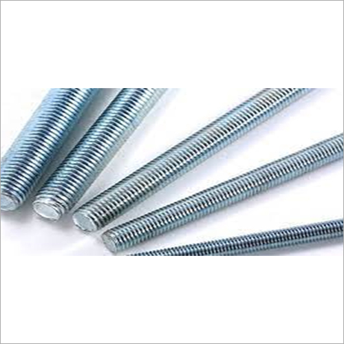 Threaded Rod - Steel Material, Both Ends Threaded, Silver Color | Ideal for Industrial Fastening Applications