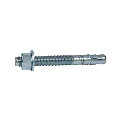 Wedge Anchor - Steel, Silver | Mechanical Expansion Anchor for Solid Concrete, Consistent Holding Values with Threaded Body and Fasteners