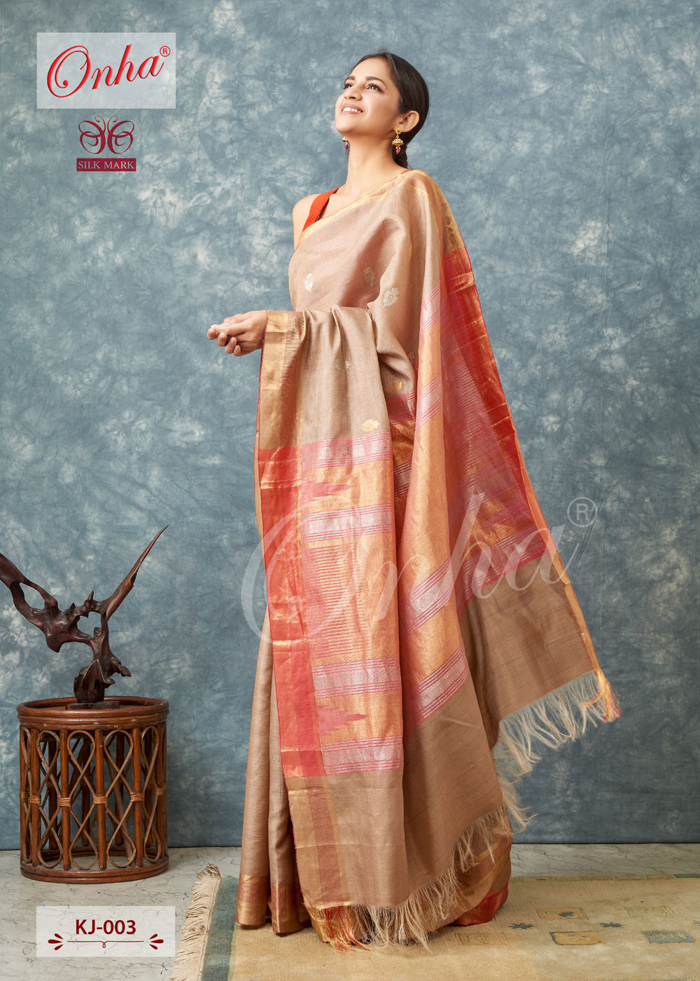 Handloom Tussar Silk Saree