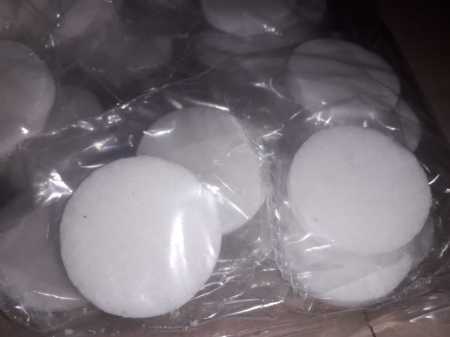 Pure White Camphor Tablet Round