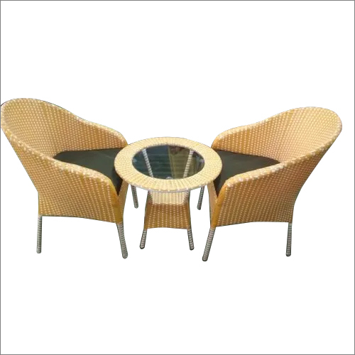 Outdoor Wicker Table With Two Chair Application: Holiday Resort