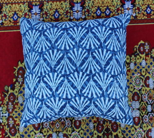 Indigo Blue Hand Block Printed Cotton Cushion Cover
