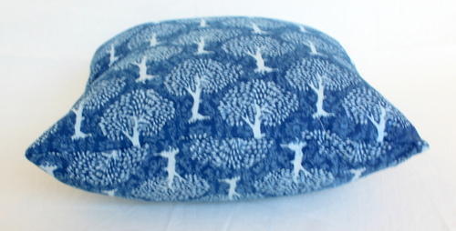 Indigo Hand Block Print Cotton Cushion Cover
